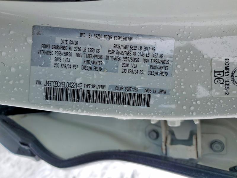Aukcja sprzedaży 2020 Mazda Cx-9, vin: JM3TCBCY6L0422142, numer aukcji: 79750835