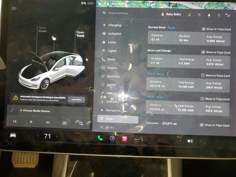 45921746 :رقم المزاد ، 5YJ3E1EB3KF494907 vin ، 2019 Tesla Model 3 مزاد بيع