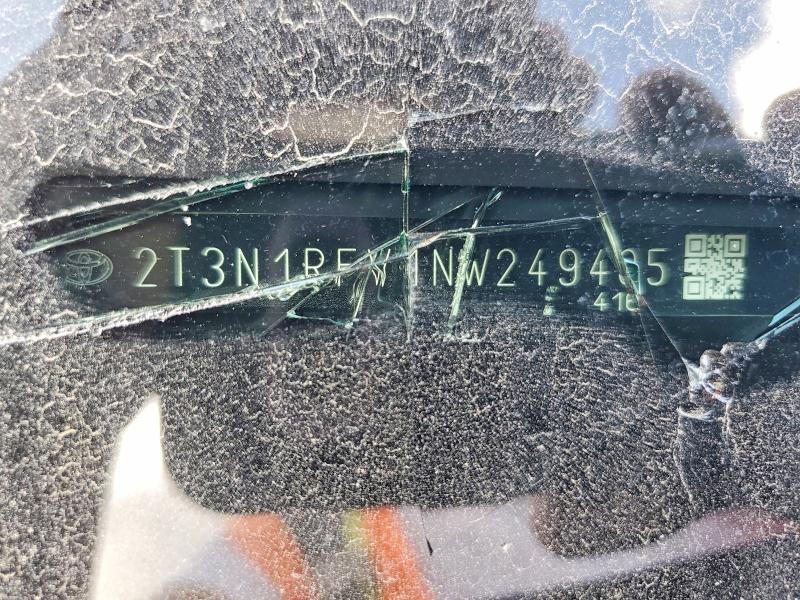 Aukcja sprzedaży 2022 Toyota Rav4, vin: 2T3N1RFV1NW249405, numer aukcji: 47511766