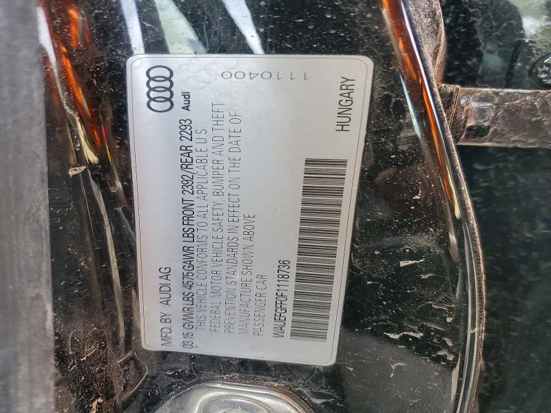 Aukcja sprzedaży 2015 Audi A3, vin: WAUEFGFF0F1118736, numer aukcji: 46356516
