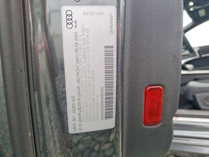 Aukcja sprzedaży 2019 Audi A7, vin: WAUV2AF26KN085685, numer aukcji: 79703125
