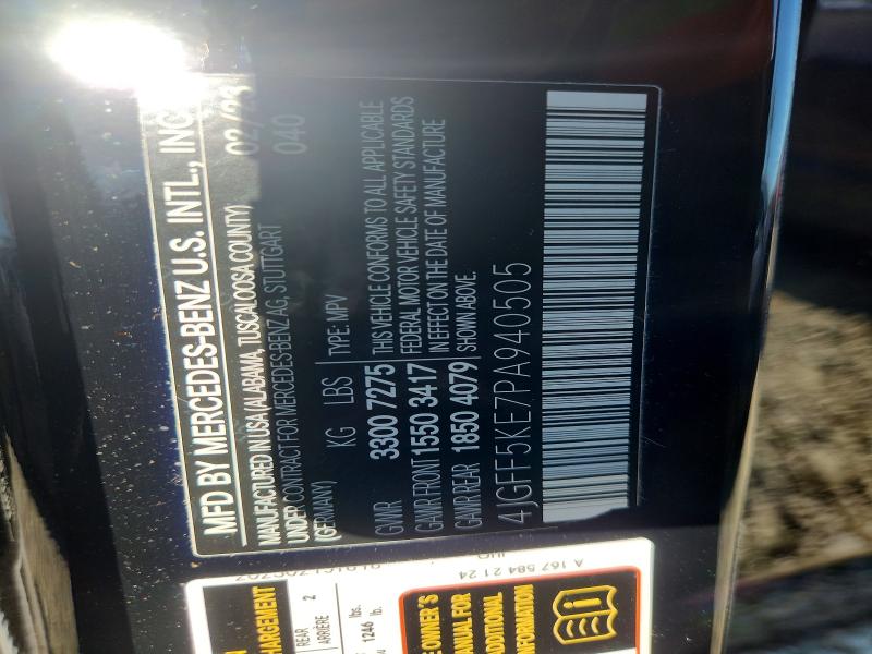 46708736 :رقم المزاد ، 4JGFF5KE7PA940505 vin ، 2023 Mercedes-benz Gls مزاد بيع