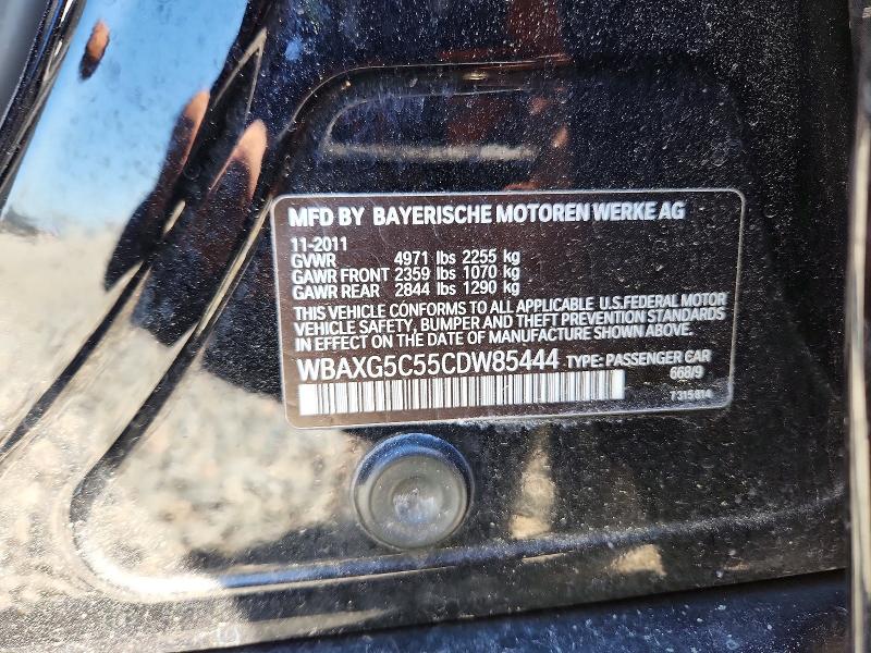 46289536 :رقم المزاد ، WBAXG5C55CDW85444 vin ، 2012 Bmw 528 مزاد بيع