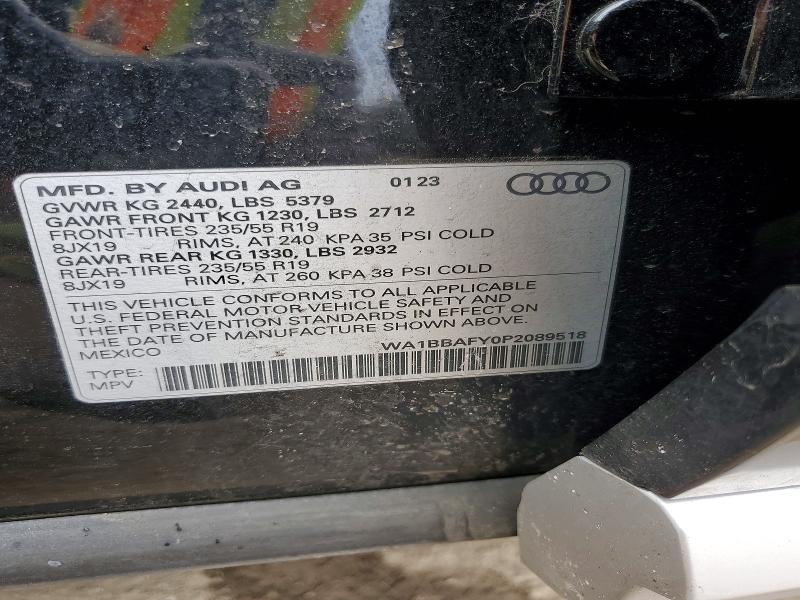 Aukcja sprzedaży 2023 Audi Q5, vin: WA1BBAFY0P2089518, numer aukcji: 45452106