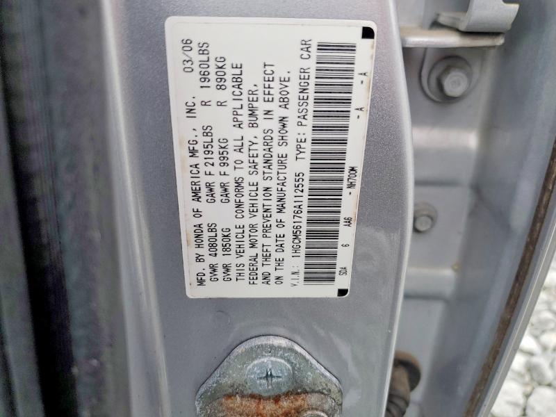 Продажа на аукционе авто 2006 Honda Accord, vin: 1HGCM56176A112555, номер лота: 78969605