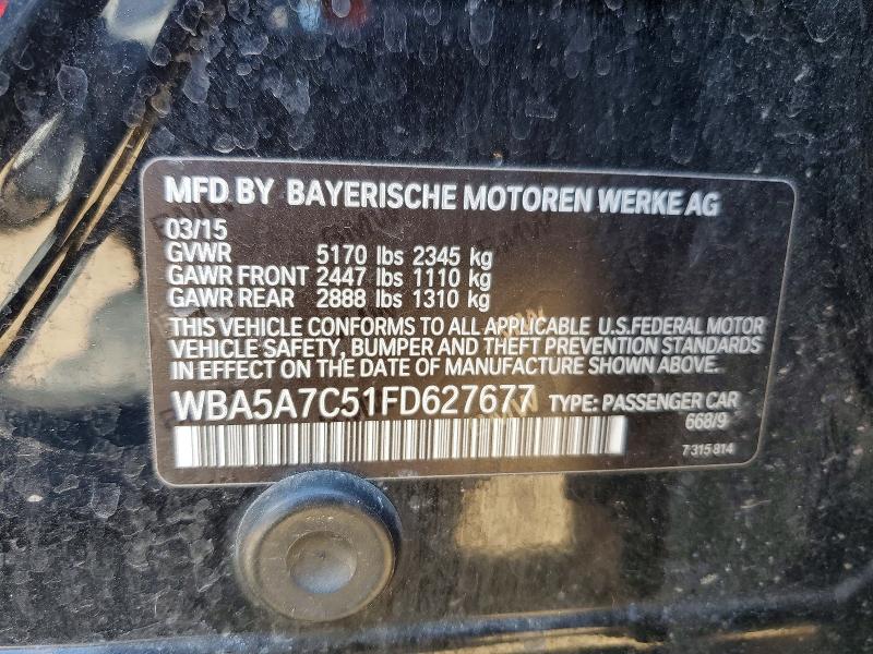 Aukcja sprzedaży 2015 Bmw 528, vin: WBA5A7C51FD627677, numer aukcji: 46373646