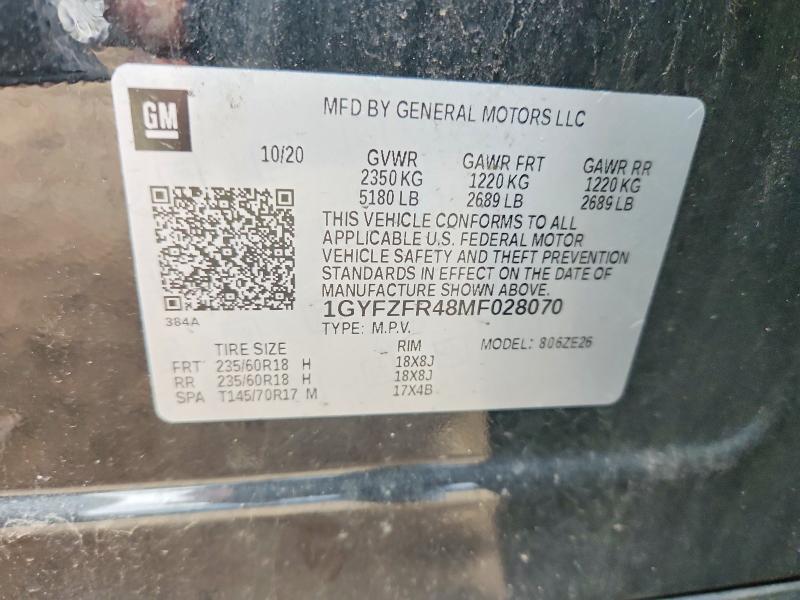 Продажа на аукционе авто 2021 Cadillac Xt4, vin: 1GYFZFR48MF028070, номер лота: 45555276