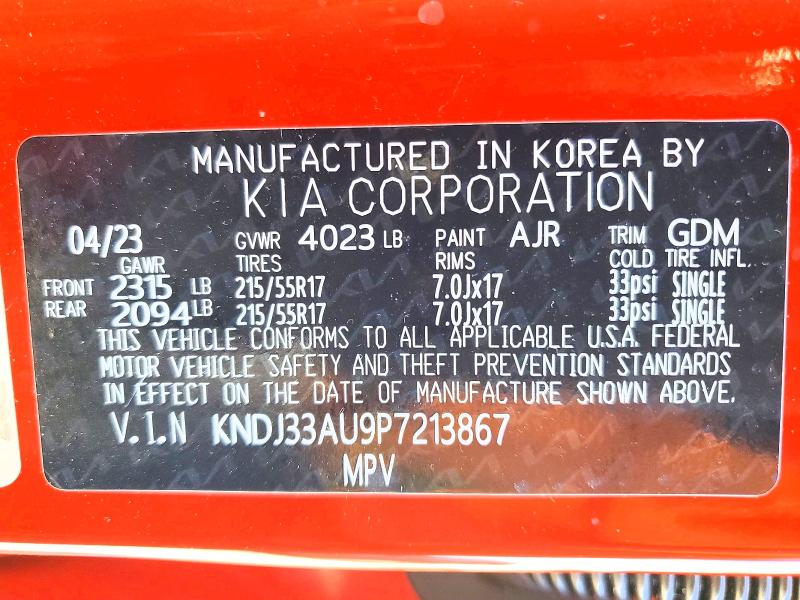 Aukcja sprzedaży 2023 Kia Soul, vin: KNDJ33AU9P7213867, numer aukcji: 46494746