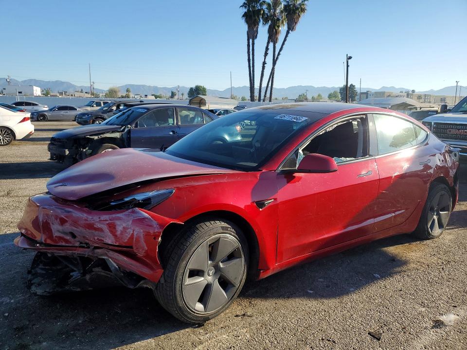 46711866 :رقم المزاد ، 5YJ3E1EA8NF340544 vin ، 2022 Tesla Model 3 مزاد بيع