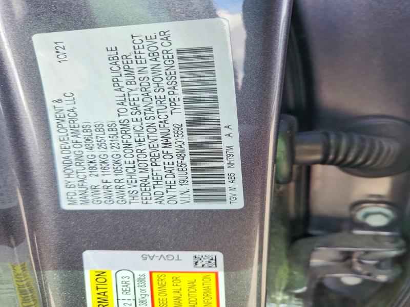 Продажа на аукционе авто 2021 Acura Tlx, vin: 19UUB5F48MA015592, номер лота: 79940445