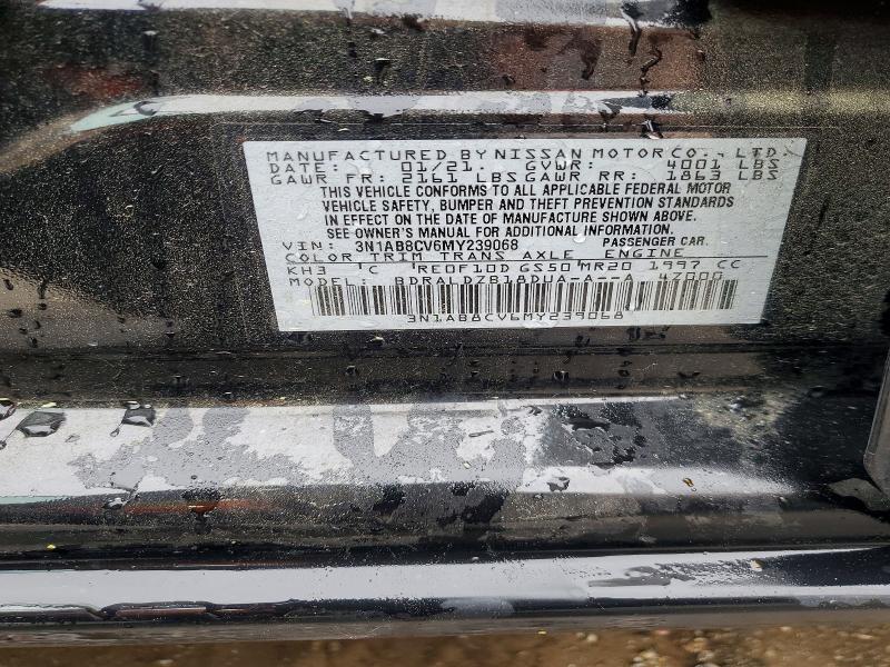 Продажа на аукционе авто 2021 Nissan Sentra, vin: 3N1AB8CV6MY239068, номер лота: 47210026