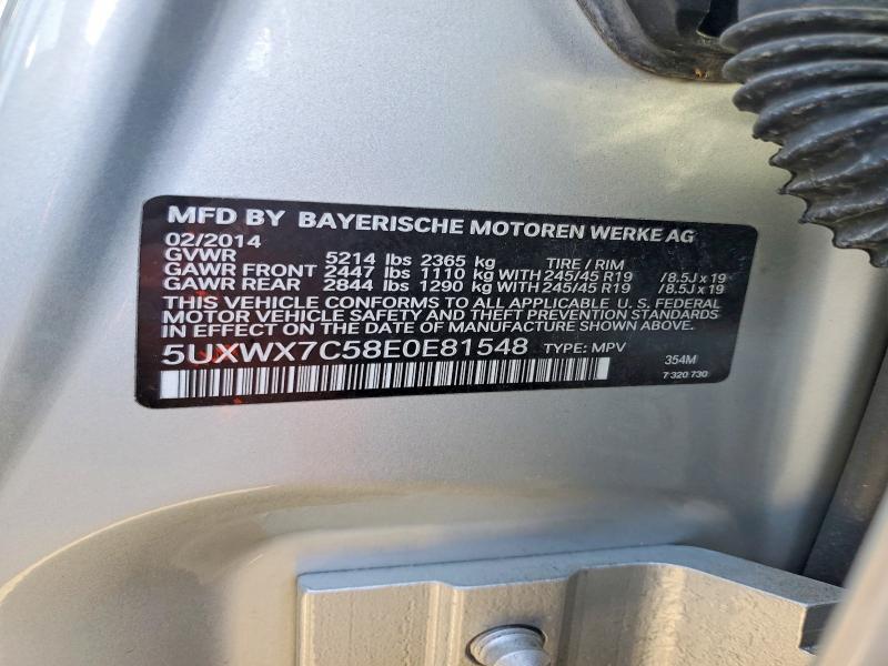 Продажа на аукционе авто 2014 Bmw X3, vin: 5UXWX7C58E0E81548, номер лота: 46700826
