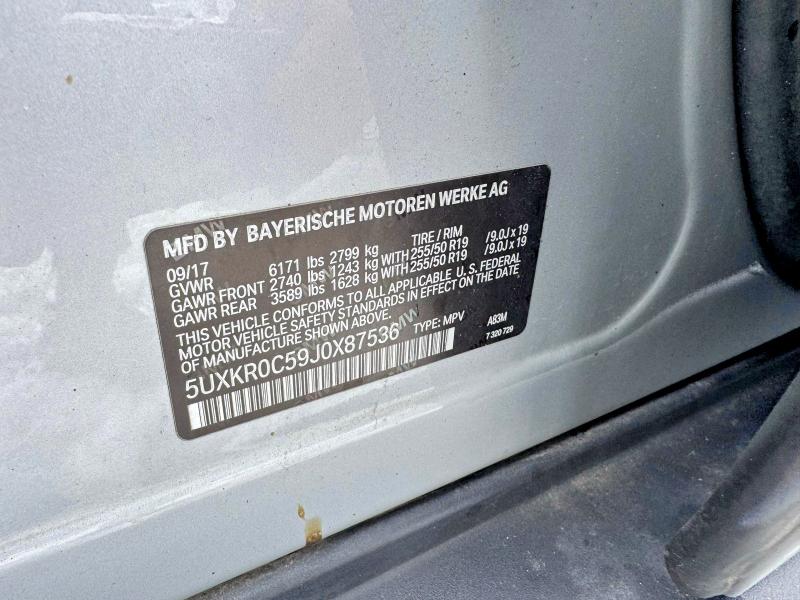 Продажа на аукционе авто 2018 Bmw X5, vin: 5UXKR0C59J0X87536, номер лота: 45861966