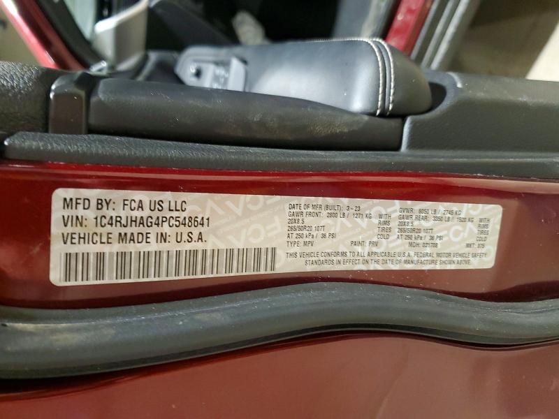 Продажа на аукционе авто 2023 Jeep Grand Cherokee, vin: 1C4RJHAG4PC548641, номер лота: 46324906