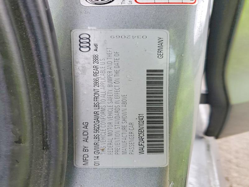 46418506 :رقم المزاد ، WAUF2AFC5EN102431 vin ، 2014 Audi S6 مزاد بيع