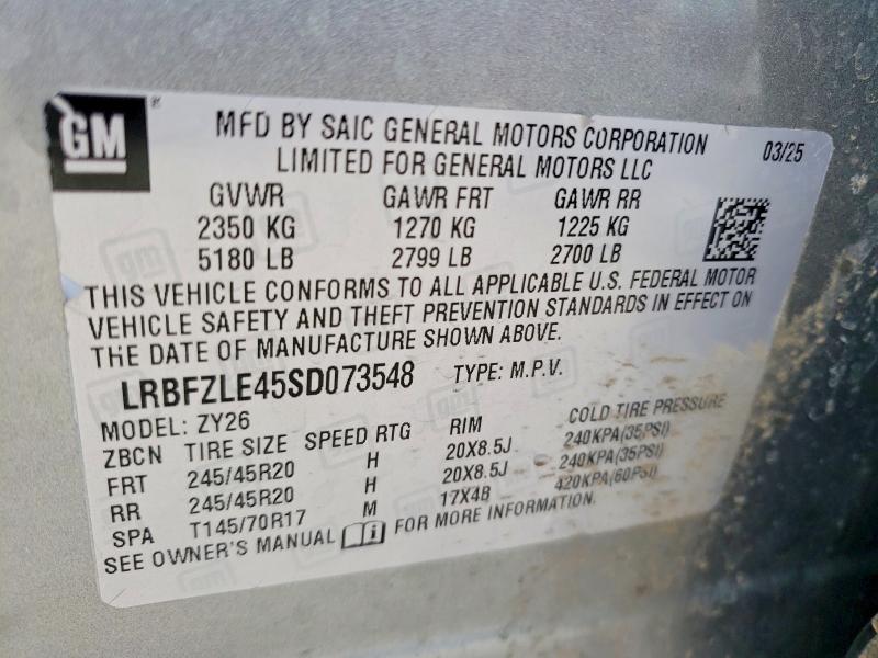Продаж на аукціоні авто 2025 Buick Envision, vin: LRBFZLE45SD073548, номер лоту: 47652096
