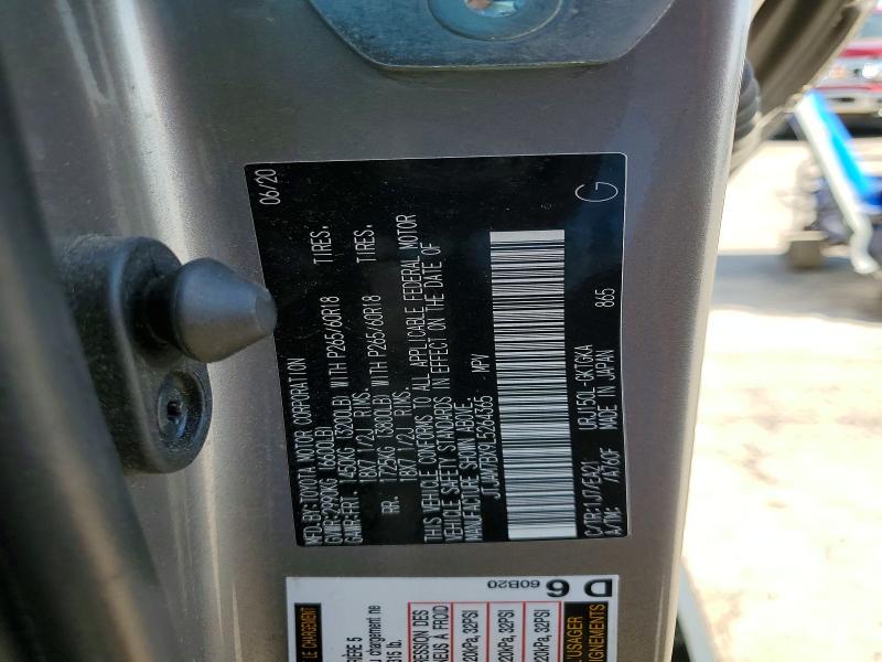 Продаж на аукціоні авто 2020 Lexus Gx 460, vin: JTJAM7BX9L5264365, номер лоту: 47928066
