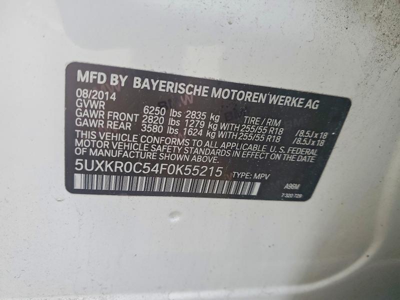 Продажа на аукционе авто 2015 Bmw X5, vin: 5UXKR0C54F0K55215, номер лота: 78875605