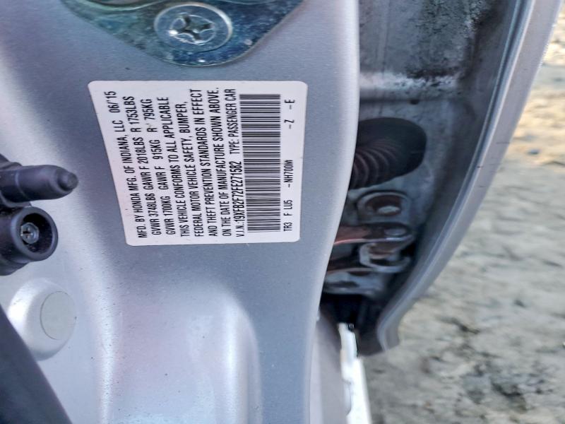 Продаж на аукціоні авто 2015 Honda Civic, vin: 19XFB2F72FE271582, номер лоту: 41651246