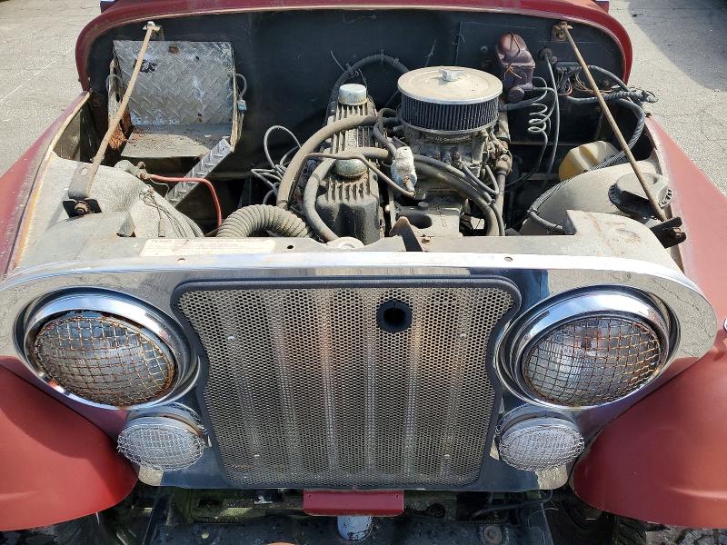 1977 Jeep Jeep Cj5 მანქანა იყიდება აუქციონზე, vin: J7F83AE104962, აუქციონის ნომერი: 45558636