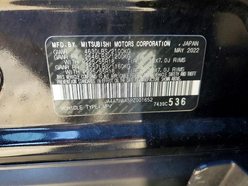 Продаж на аукціоні авто 2023 Mitsubishi Eclipse Cross, vin: JA4ATWAA5PZ001652, номер лоту: 46126386