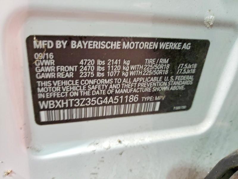 Продаж на аукціоні авто 2016 Bmw X1, vin: WBXHT3Z35G4A51186, номер лоту: 79821025