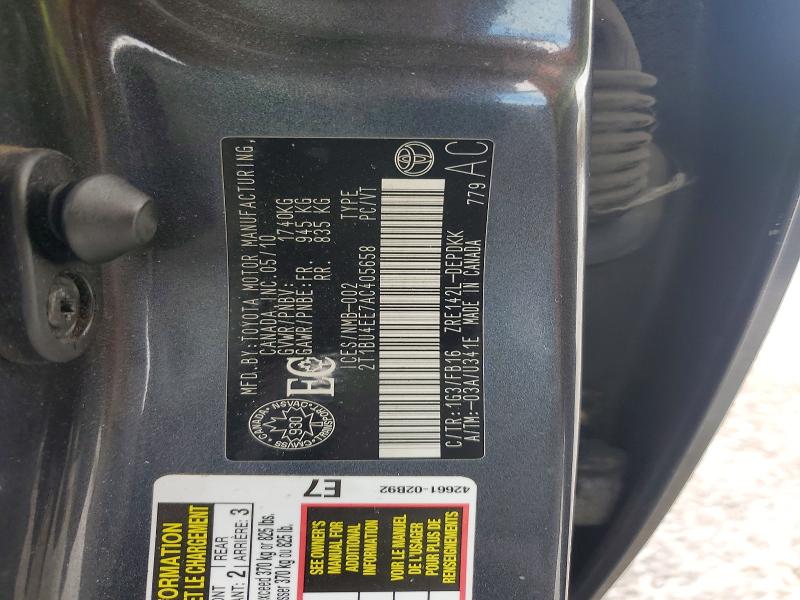 Продажа на аукционе авто 2010 Toyota Corolla, vin: 2T1BU4EE7AC405658, номер лота: 79585065