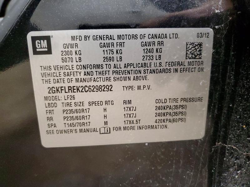 Продаж на аукціоні авто 2012 Gmc Terrain, vin: 2GKFLREK2C6298292, номер лоту: 79402845