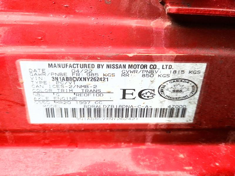 Продажа на аукционе авто 2022 Nissan Sentra, vin: 3N1AB8CVXNY262421, номер лота: 78998355