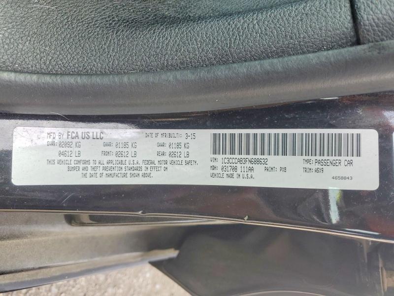 Продаж на аукціоні авто 2015 Chrysler 200, vin: 1C3CCCAB3FN688632, номер лоту: 48289396