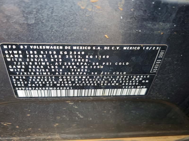 41786576 :رقم المزاد ، 3VV3B7AX5RM049041 vin ، 2024 Volkswagen Tiguan مزاد بيع