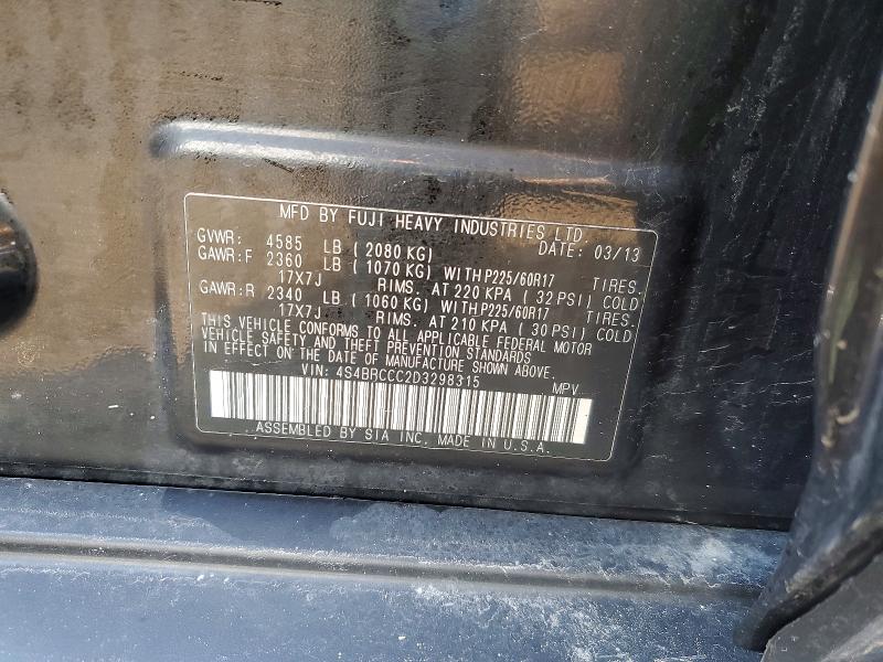 Продажа на аукционе авто 2013 Subaru Outback, vin: 4S4BRCCC2D3298315, номер лота: 45959736