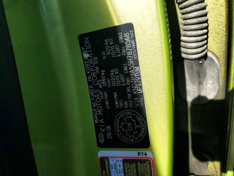Продаж на аукціоні авто 2017 Kia Soul, vin: KNDJP3A55H7878568, номер лоту: 79077165