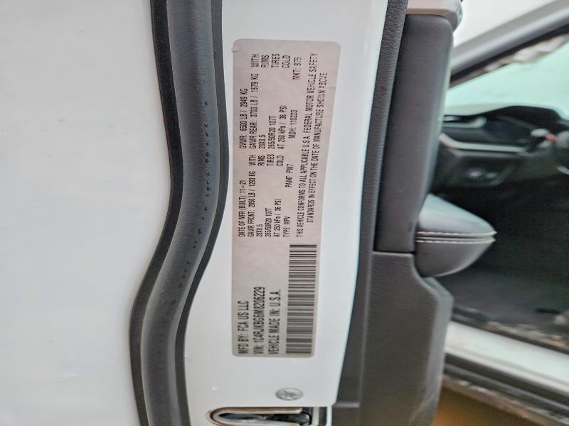 47602896 :رقم المزاد ، 1C4RJKBG6M8206229 vin ، 2021 Jeep Grand Cherokee مزاد بيع
