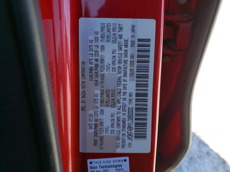 Aukcja sprzedaży 2020 Mazda Cx-5, vin: JM3KFABM1L0860000, numer aukcji: 45875436