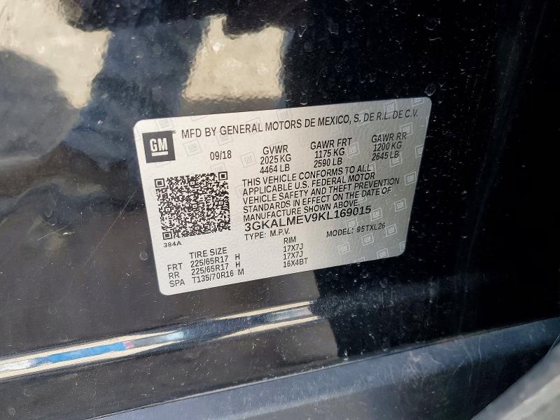 Aukcja sprzedaży 2019 Gmc Terrain, vin: 3GKALMEV9KL169015, numer aukcji: 46374526