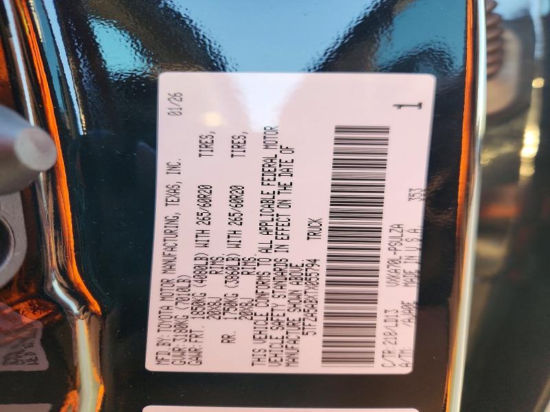 46889476 :رقم المزاد ، 5TFZA5ABXTX055794 vin ، 2026 Toyota Tundra مزاد بيع