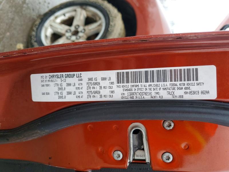 2013 Ram 1500 მანქანა იყიდება აუქციონზე, vin: 1C6RR7KTXDS702101, აუქციონის ნომერი: 78605145