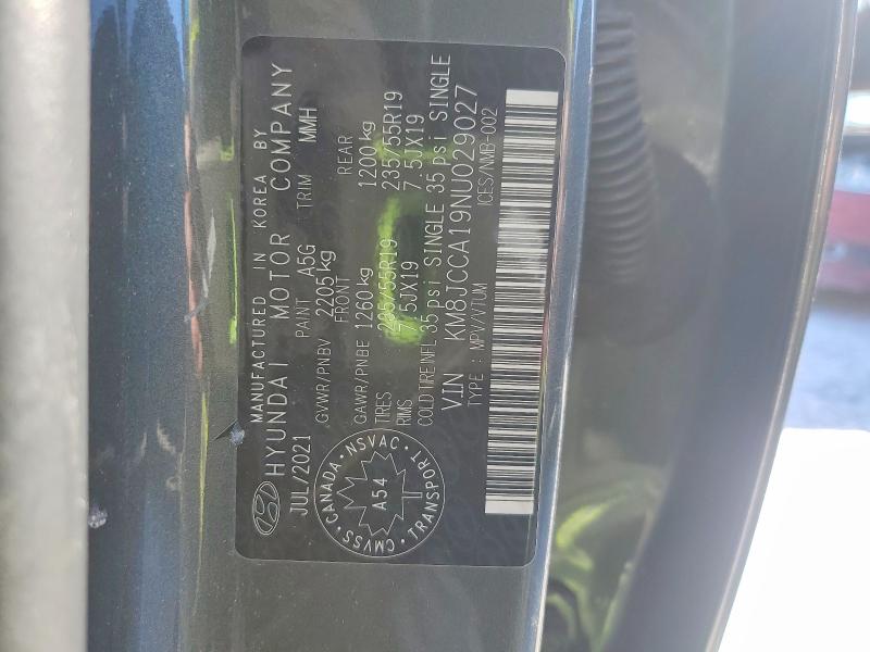 Продажа на аукционе авто 2022 Hyundai Tucson, vin: KM8JCCA19NU029027, номер лота: 78771415