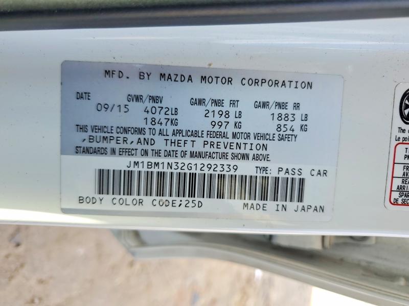Продажа на аукционе авто 2016 Mazda 3, vin: JM1BM1N32G1292339, номер лота: 79651635
