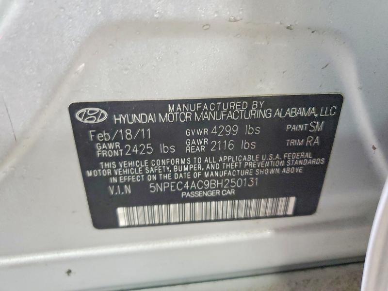 Aukcja sprzedaży 2011 Hyundai Sonata, vin: 5NPEC4AC9BH250131, numer aukcji: 47557696