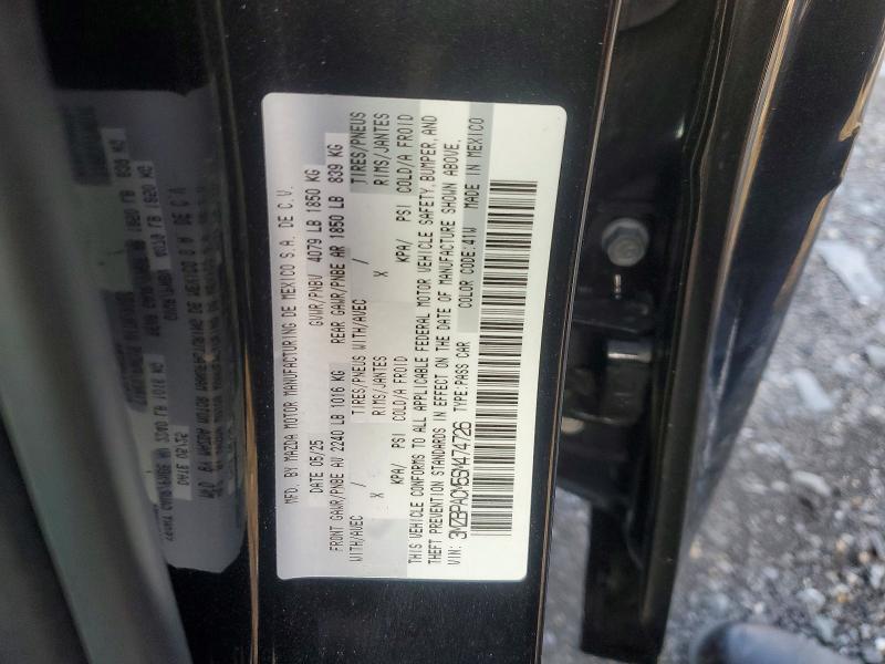 Aukcja sprzedaży 2025 Mazda 3, vin: 3MZBPACM5SM474726, numer aukcji: 47992796
