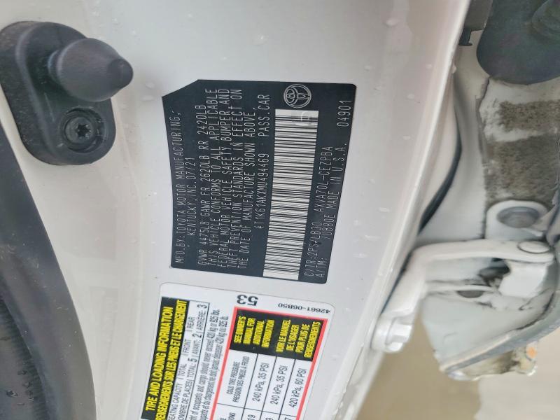 Продажа на аукционе авто 2021 Toyota Camry, vin: 4T1K61AKXMU494469, номер лота: 45668366