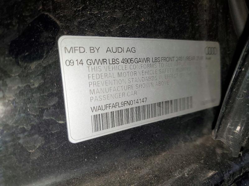 48302286 :رقم المزاد ، WAUFFAFL9FN014147 vin ، 2015 Audi A4 مزاد بيع