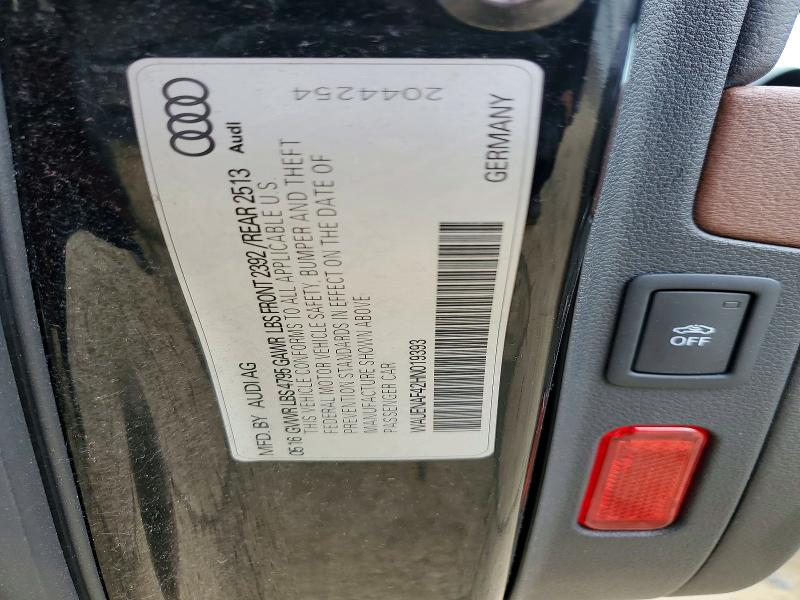 2017 Audi A4 მანქანა იყიდება აუქციონზე, vin: WAUENAF42HN019393, აუქციონის ნომერი: 47807486