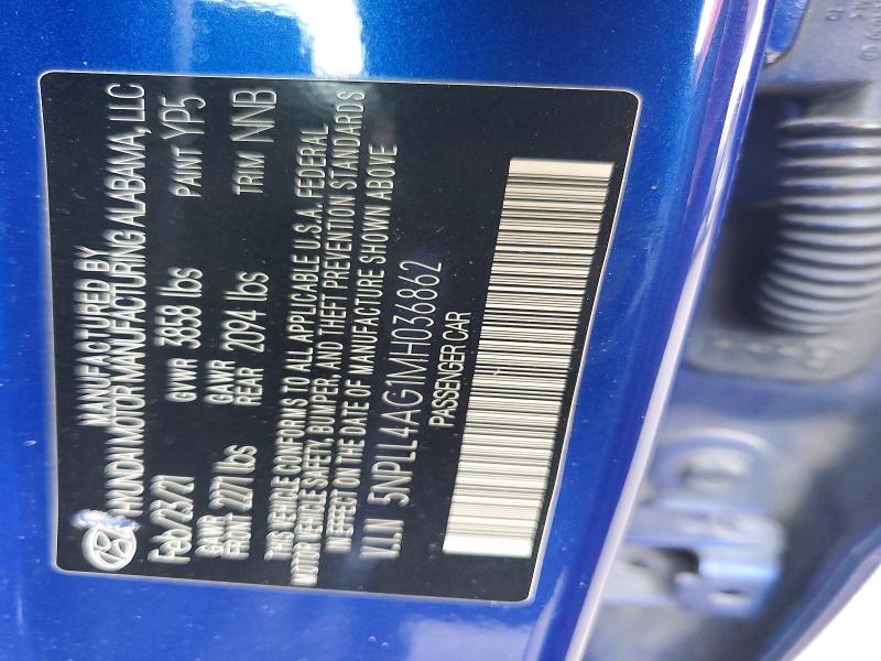 Продажа на аукционе авто 2021 Hyundai Elantra, vin: 5NPLL4AG1MH036862, номер лота: 45536576