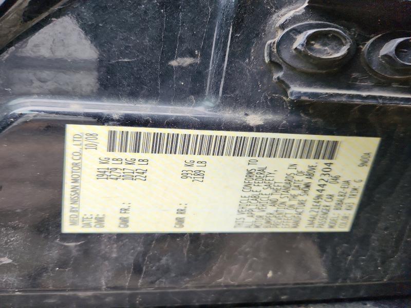 47798046 :رقم المزاد ، 1N4AL21E49N442304 vin ، 2009 Nissan Altima مزاد بيع