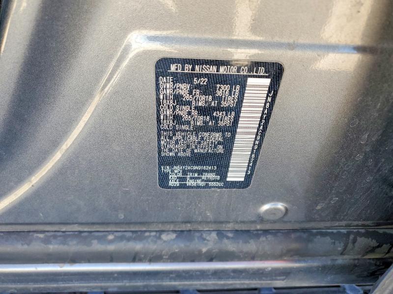 Продажа на аукционе авто 2022 Nissan Armada, vin: JN8AY2AC9N9162413, номер лота: 46772726