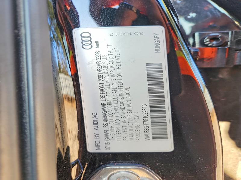 Продаж на аукціоні авто 2016 Audi A3, vin: WAUE8GFF7G1022615, номер лоту: 46901776