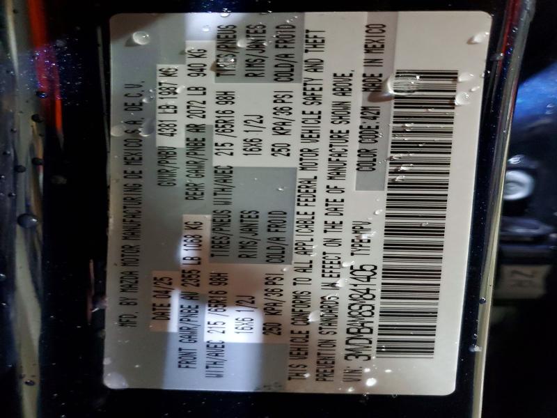 79789295 :رقم المزاد ، 3MVDMBAM8SM841405 vin ، 2025 Mazda Cx-30 مزاد بيع